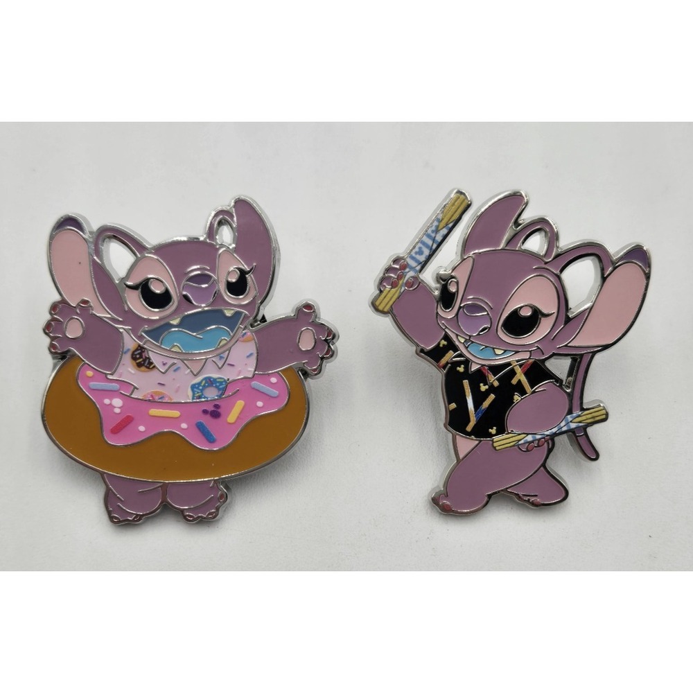 2025 Disney Parks Stitch Attacks Snacks Pin Angel Donut Churro‎